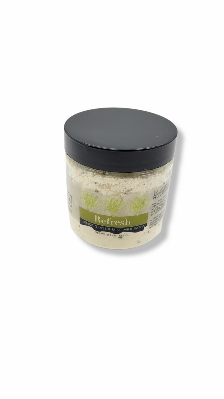 Milk Bath - Refresh (Lemongrass & Mint) Mini by Evolve Botanica Co