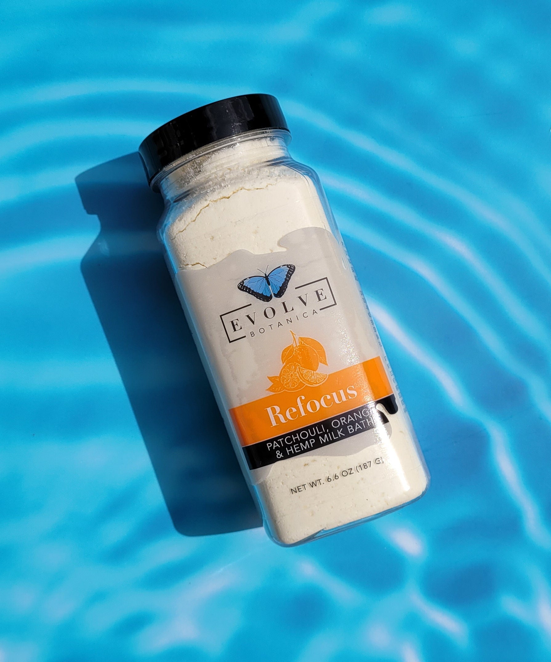 Milk Bath - Refocus (Patchouli, Orange, & Hempseed Oil) - Evolve Botanica Co