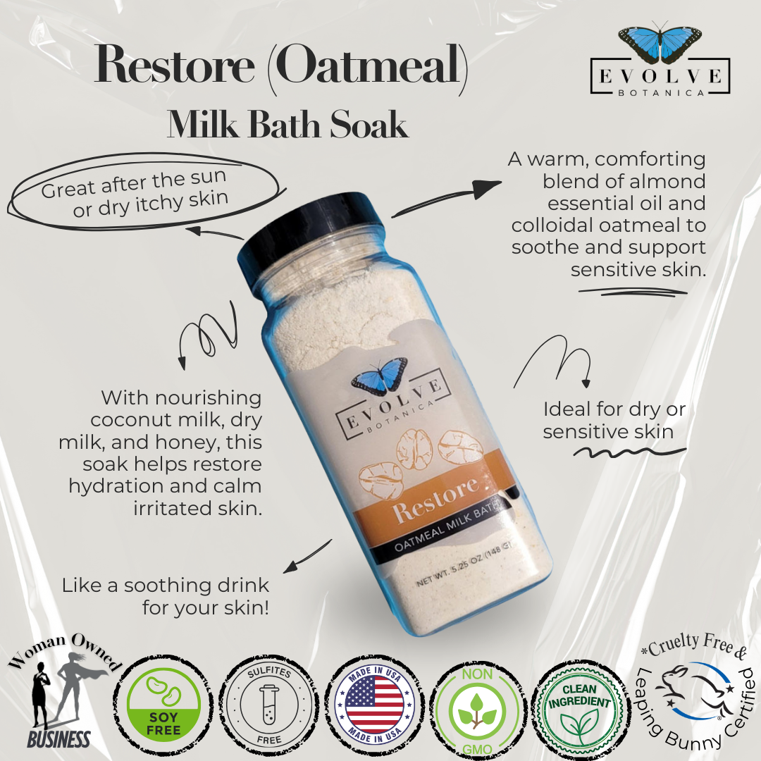 Milk Bath - Restore (Oatmeal) by Evolve Botanica Co