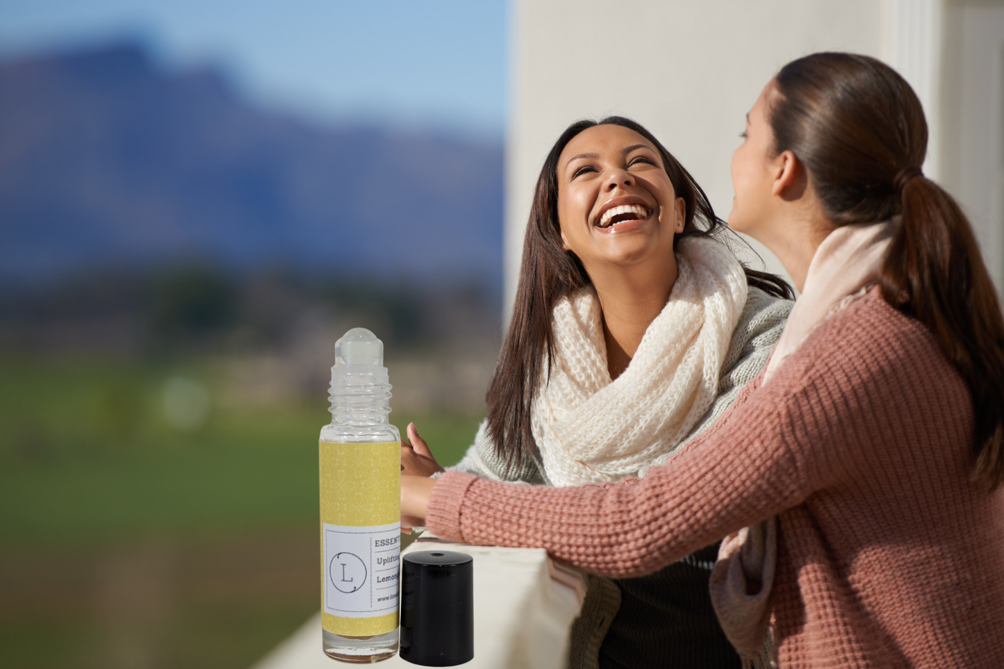 CBD Essential Oils Roll-On set with Crystals and CBD (THC free) by Lizush