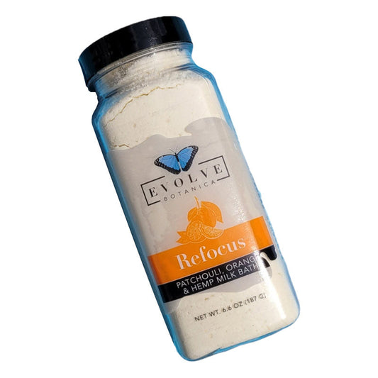 Milk Bath - Refocus (Patchouli, Orange, & Hempseed Oil) by Evolve Botanica Co