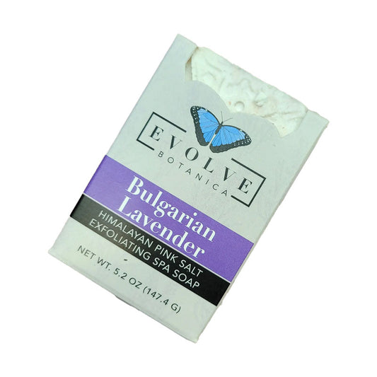 Specialty Soap - Bulgarian Lavender Salt Bar by Evolve Botanica Co