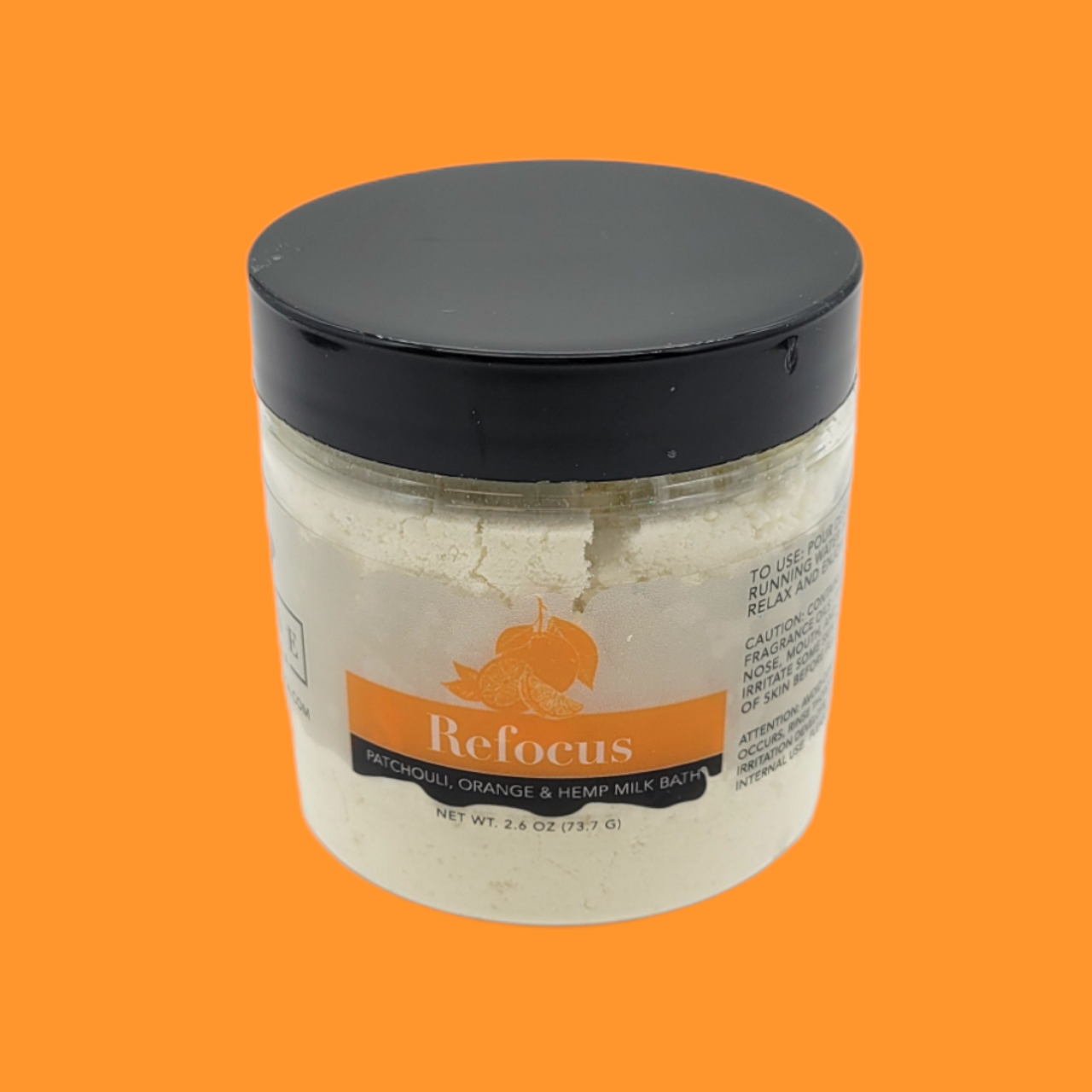 Milk Bath - Refocus (Patchouli, Orange, & Hempseed Oil) Mini by Evolve Botanica Co