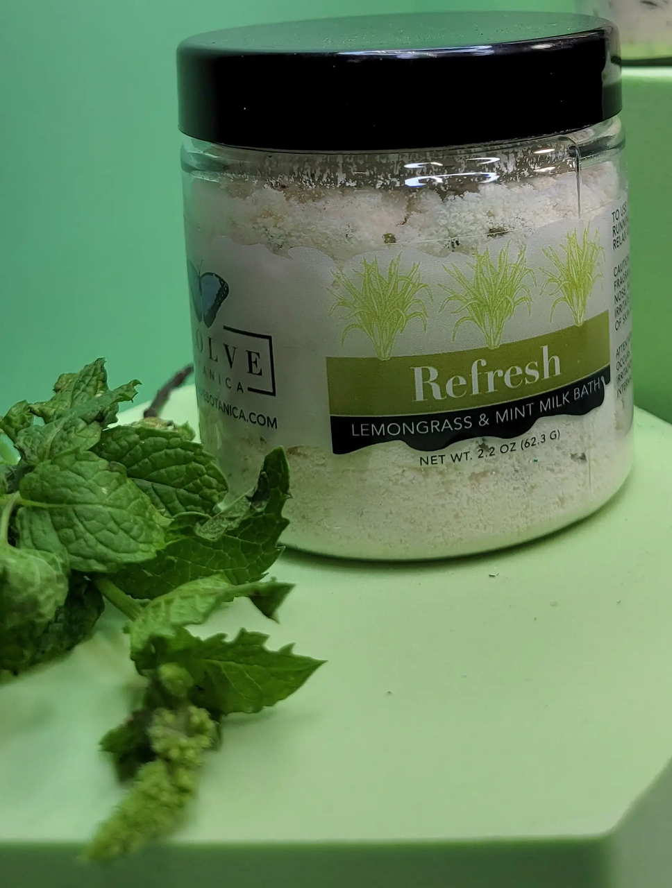 Milk Bath - Refresh (Lemongrass & Mint) Mini by Evolve Botanica Co