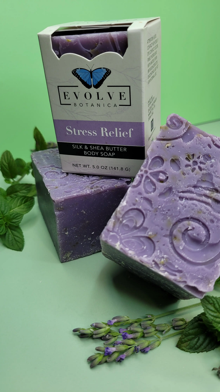 Specialty Soap - Stress Relief Silk - Evolve Botanica Co