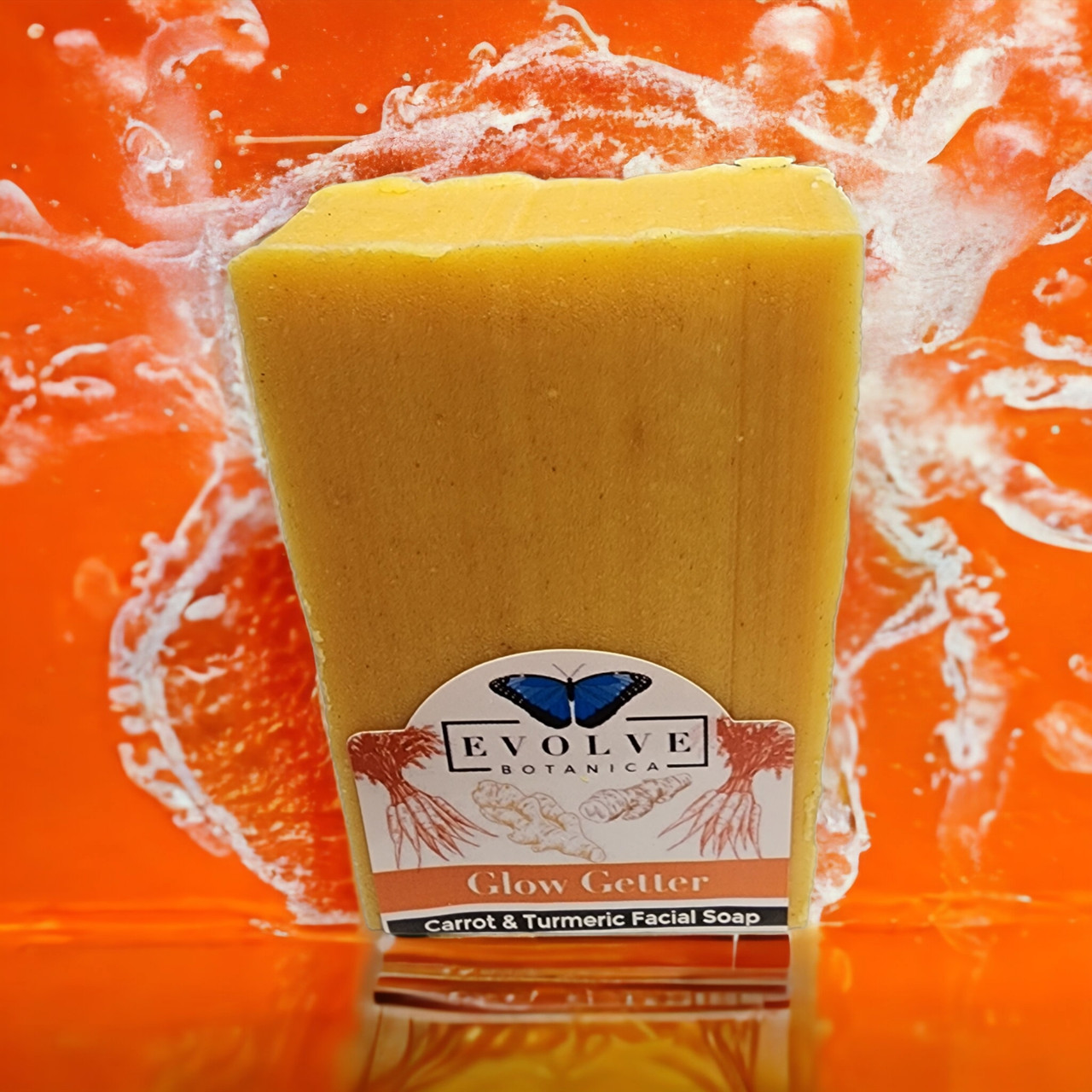 Standard Soap - Glow Getter (Carrot, Turmeric & Honey Facial Soap) by Evolve Botanica Co