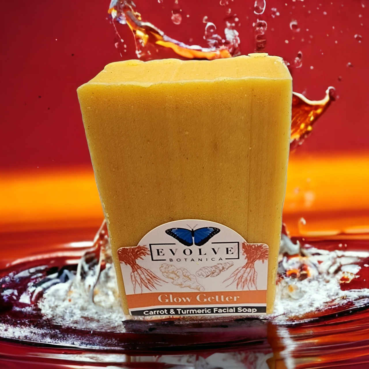 Standard Soap - Glow Getter (Carrot, Turmeric & Honey Facial Soap) by Evolve Botanica Co