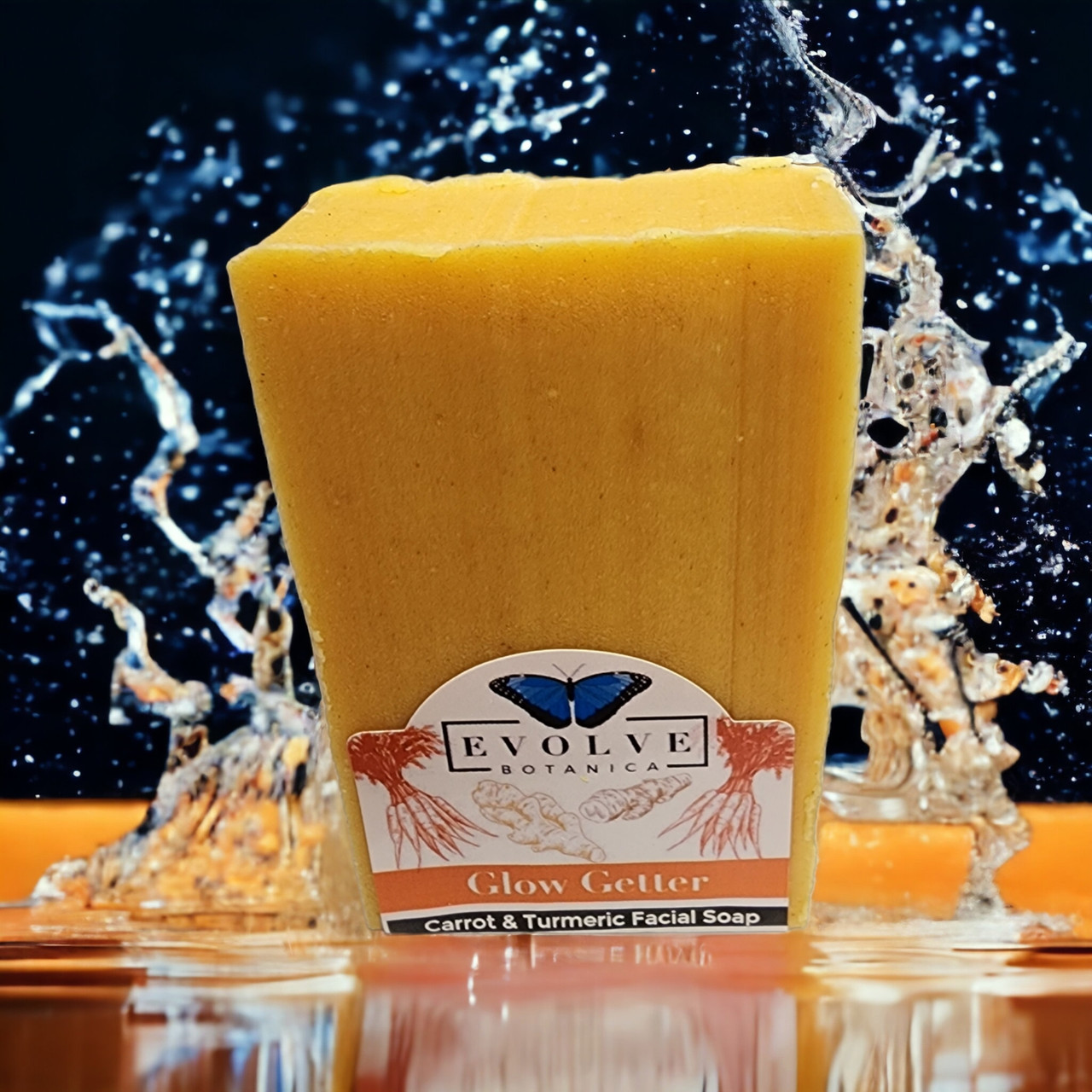 Standard Soap - Glow Getter (Carrot, Turmeric & Honey Facial Soap) by Evolve Botanica Co