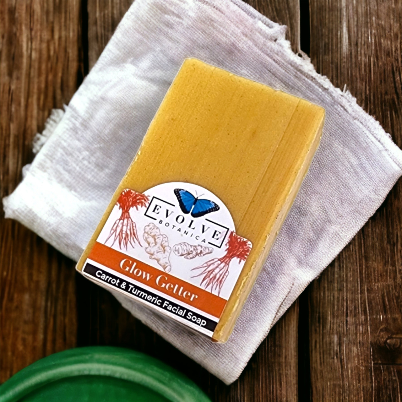 Standard Soap - Glow Getter (Carrot, Turmeric & Honey Facial Soap) by Evolve Botanica Co