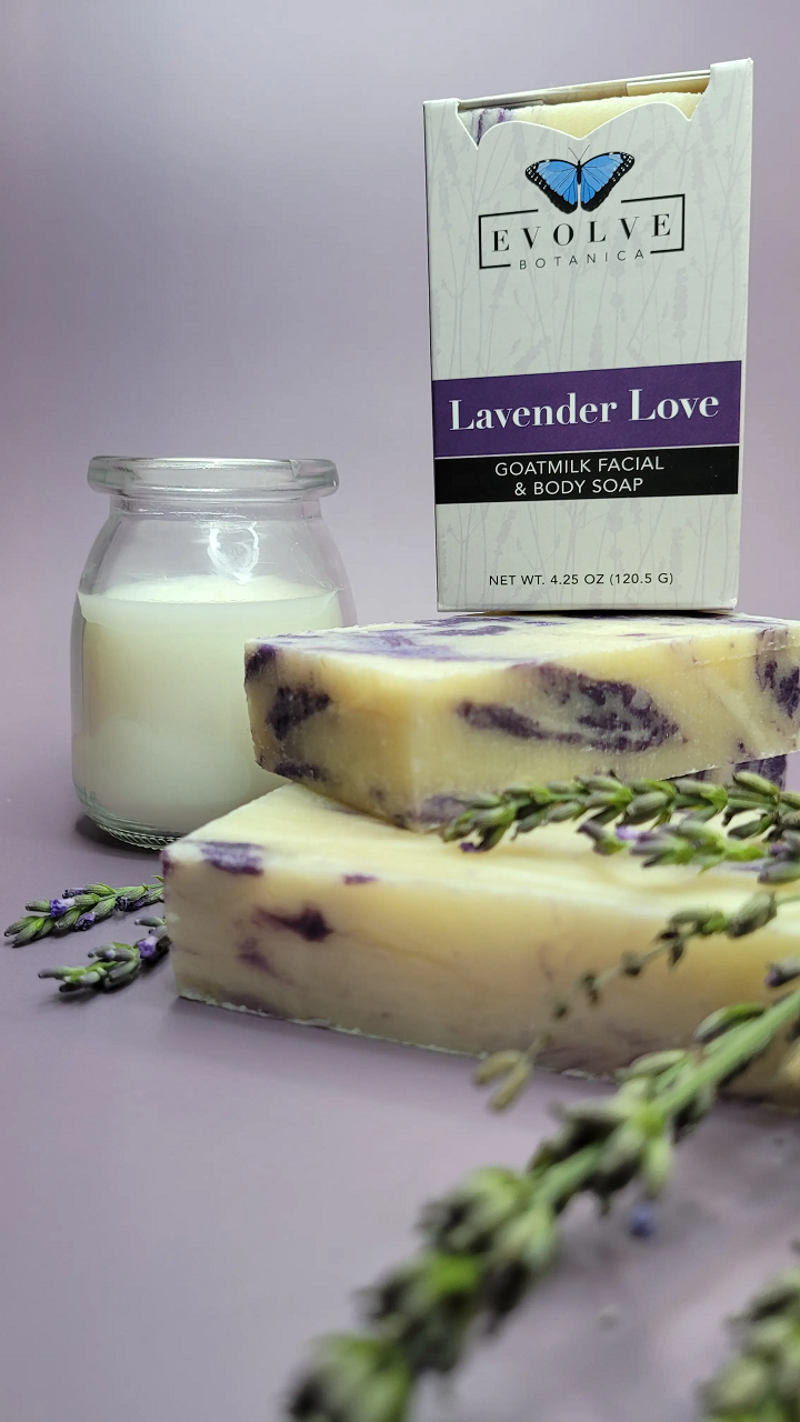 Standard Soap - Lavender Love (Goatmilk) - Evolve Botanica Co