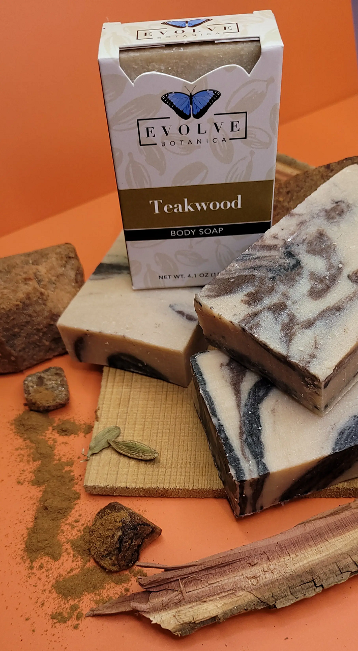 Standard Soap - Teakwood - Evolve Botanica Co
