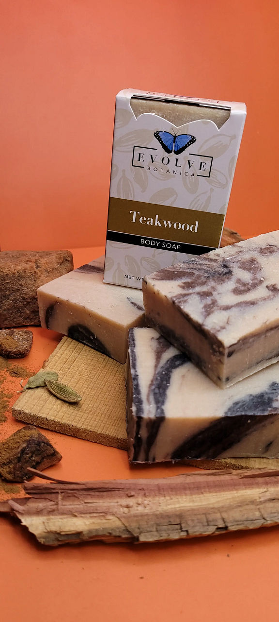 Standard Soap - Teakwood - Evolve Botanica Co