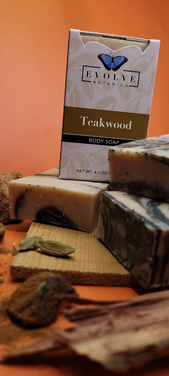 Standard Soap - Teakwood - Evolve Botanica Co