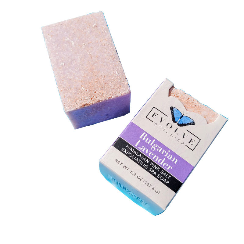 Specialty Soap - Bulgarian Lavender Salt Bar by Evolve Botanica Co